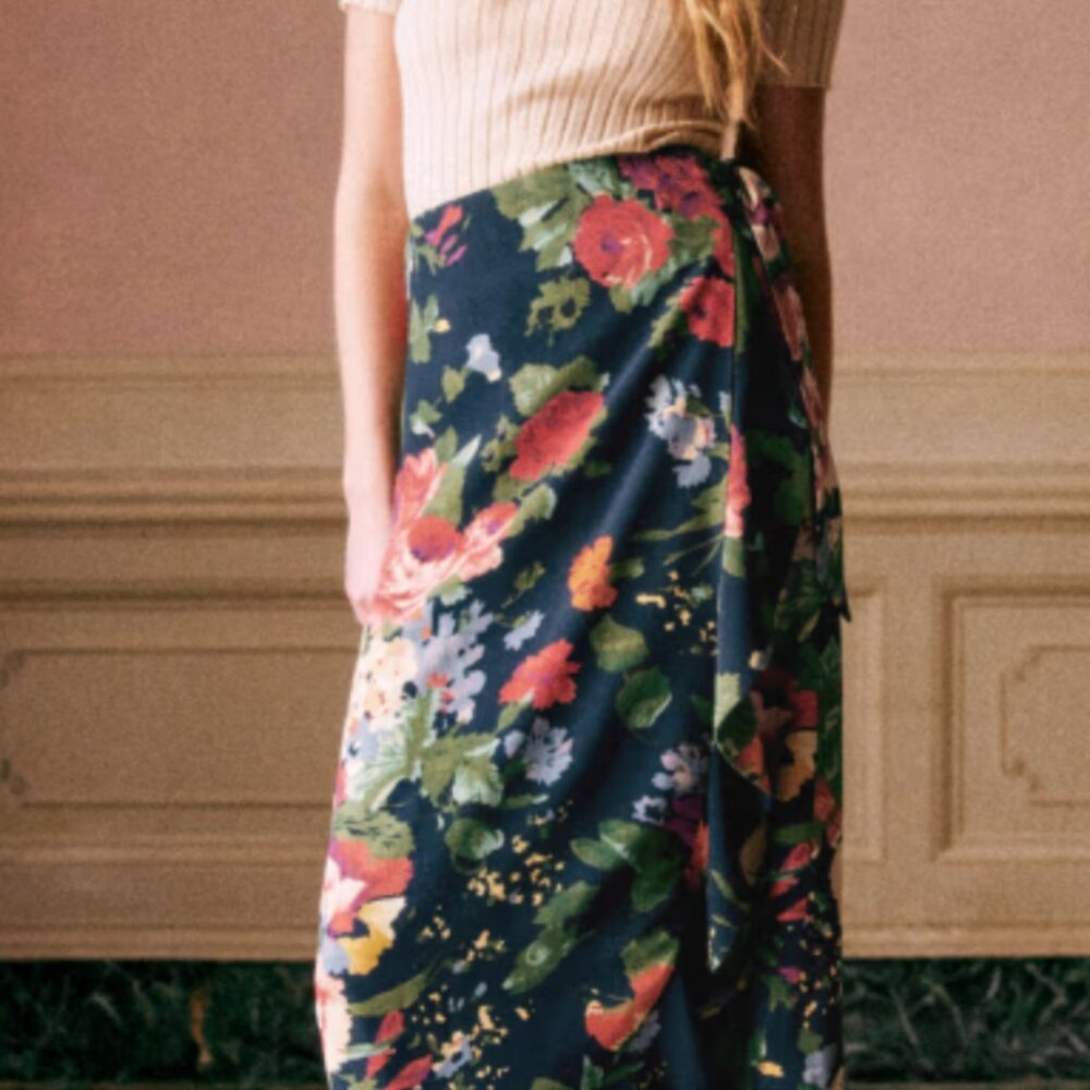 Sezane Melaine Skirt (Trianon Print)